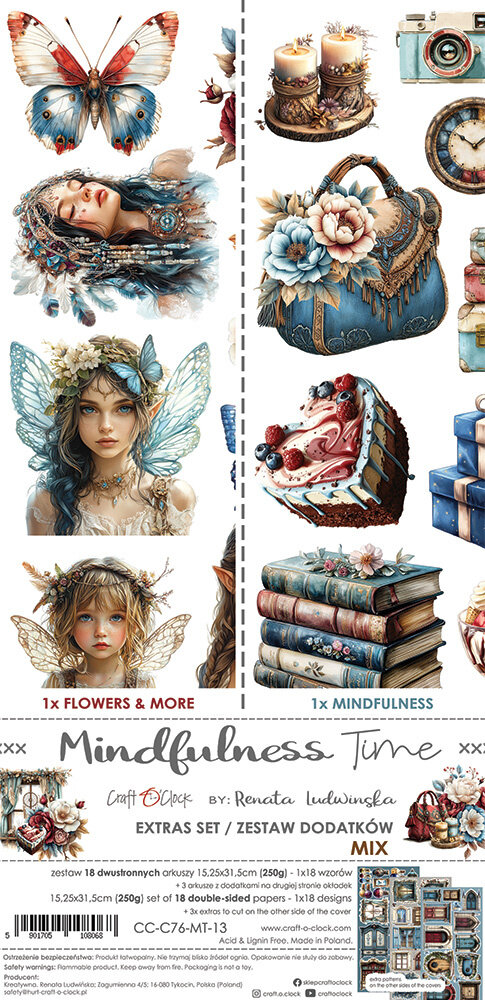 Craft O'Clock Mindfulness Time Extras Set Mix (CC-C76-MT-13) Craft O'Clock Mindfulness Time Extras Set Mix (CC-C76-MT-13)