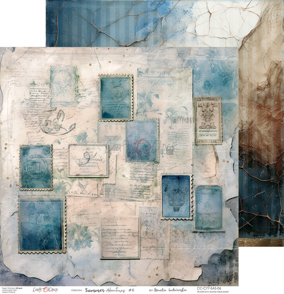 Craft O'Clock Summer Adventures 12x12 Inch Paper Set (CC-C77-SAS-00)