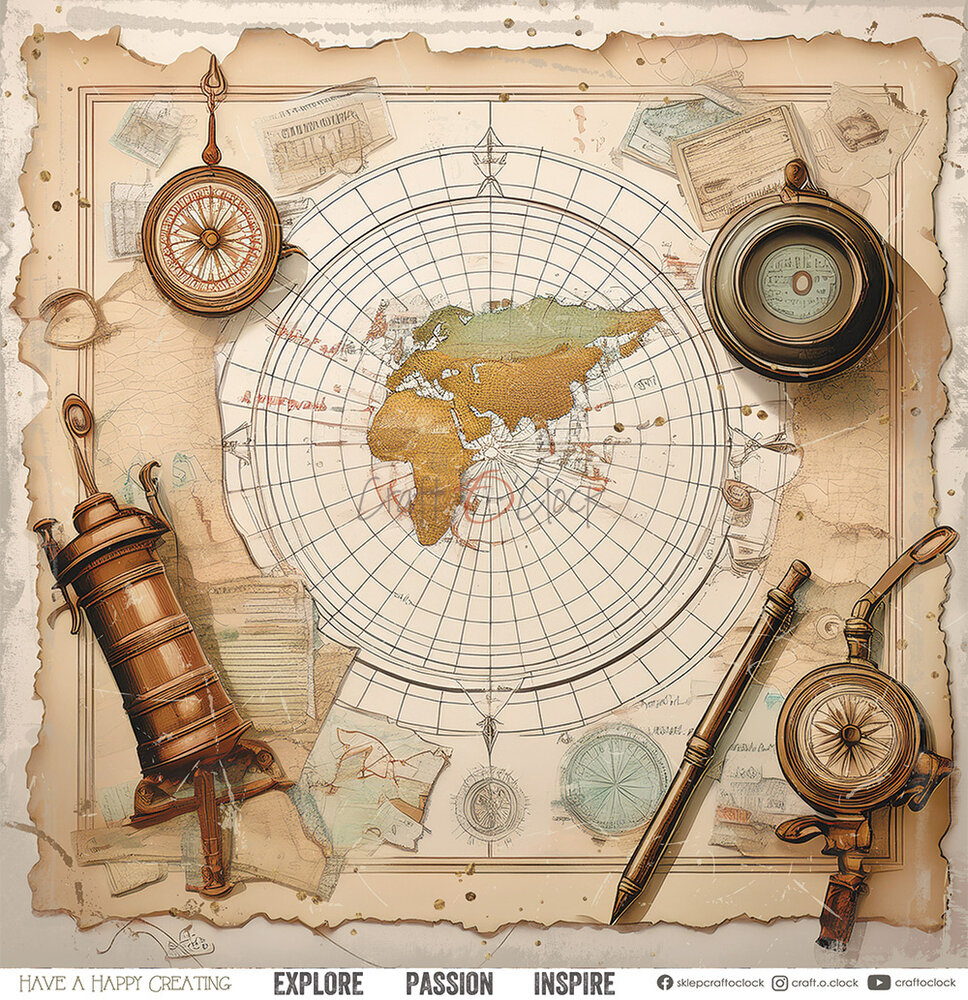 Craft O'Clock Summer Adventures 12x12 Inch Paper Set (CC-C77-SAS-00)