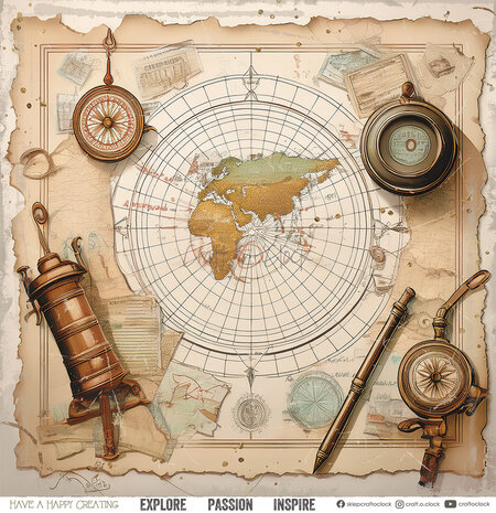 Craft O'Clock Summer Adventures 12x12 Inch Paper Set (CC-C77-SAS-00)