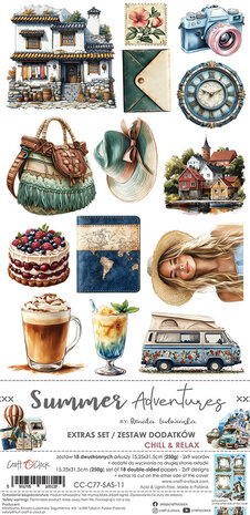 Craft O'Clock Summer Adventures Extras Set Chill & Relax (CC-C77-SAS-11) Craft O'Clock Summer Adventures Extras Set Chill & Relax (CC-C77-SAS-11)