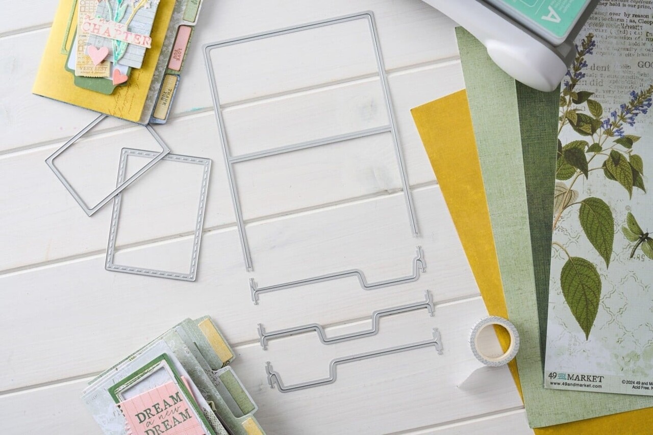 Sizzix 49 and Market Thinlits Die Set Snap and Swap File Folders (666825) Sizzix 49 and Market Thinlits Die Set Snap and Swap File Folders (666825)