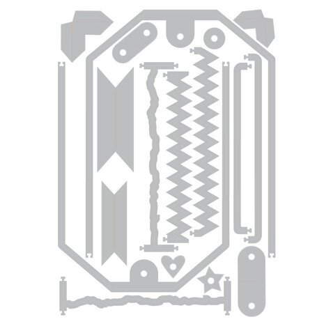 Sizzix 49 and Market Thinlits Die Set Snap and Swap Large Tags (666826) Sizzix 49 and Market Thinlits Die Set Snap and Swap Large Tags (666826)