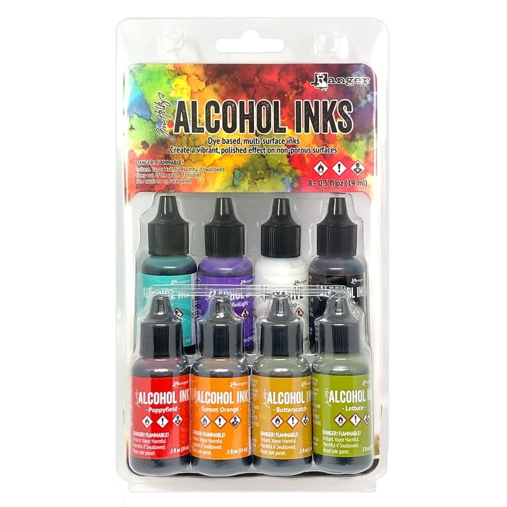 Ranger Tim Holtz Alcohol Ink 8 Pack Kit Spectrum Classic (TAK90731) Ranger Tim Holtz Alcohol Ink 8 Pack Kit Spectrum Classic (TAK90731)