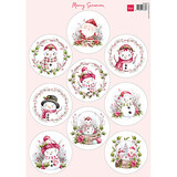 Marianne Design Knipvel A4 Merry Snowmen (VK9630)