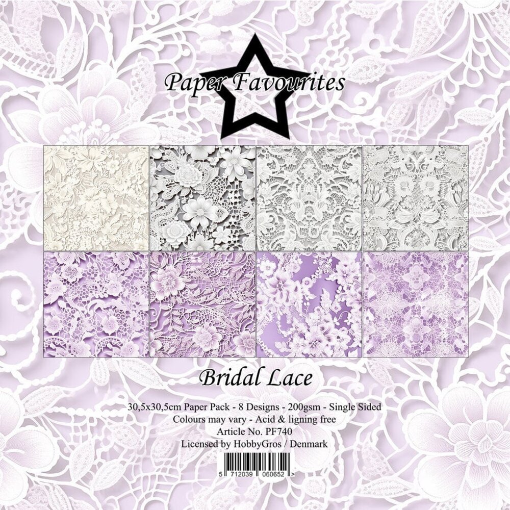 Paper Favourites Bridal Lace 12x12 Inch Paper Pad (PF740) Paper Favourites Bridal Lace 12x12 Inch Paper Pad (PF740)