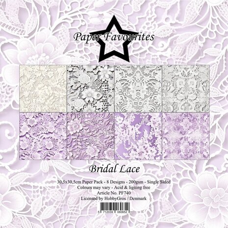 Paper Favourites Bridal Lace 12x12 Inch Paper Pad (PF740) Paper Favourites Bridal Lace 12x12 Inch Paper Pad (PF740)