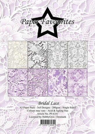 Paper Favourites Bridal Lace A5 Paper Pad (PFA181)