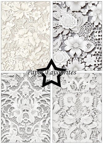 Paper Favourites Bridal Lace A5 Paper Pad (PFA181)