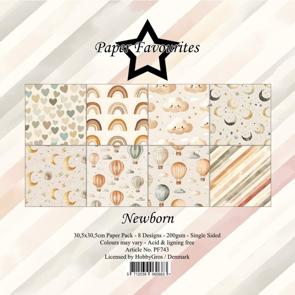 Paper Favourites Newborn 12x12 Inch Paper Pad (PF743) Paper Favourites Newborn 12x12 Inch Paper Pad (PF743)