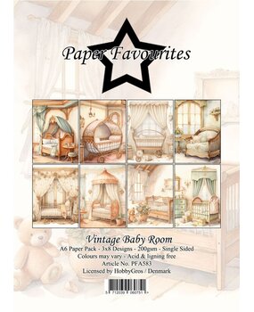 Paper Favourites Vintage Baby Room A6 Paper Pad (PFA583)