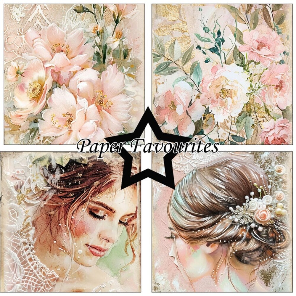 Paper Favourites Wedding Art 6x6 Inch Paper Pad (PF543)