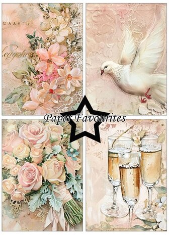 Paper Favourites Wedding Art A6 Paper Pad (PFA584) Paper Favourites Wedding Art A6 Paper Pad (PFA584)