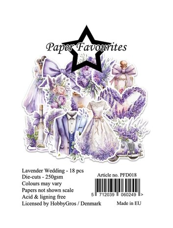 Paper Favourites Die-Cuts Lavender Wedding (PFD018)
