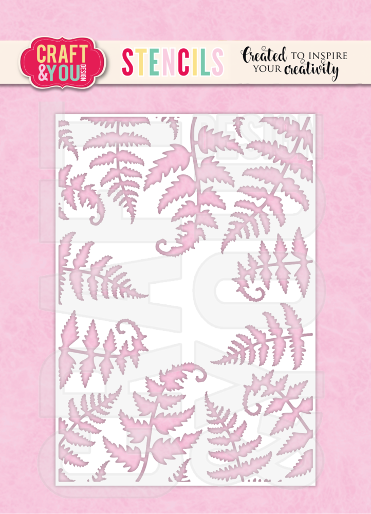 Craft & You Masking Stencil Ferns (SC009) Craft & You Masking Stencil Ferns (SC009)