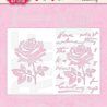 Craft & You PRE-ORDER Masking Stencil Rose on the Letters (CYD-SC011) Craft & You PRE-ORDER Masking Stencil Rose on the Letters (CYD-SC011)