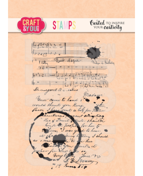 Craft & You Clear Stamp Stains on the letter (CS051) Craft & You Clear Stamp Stains on the letter (CS051)