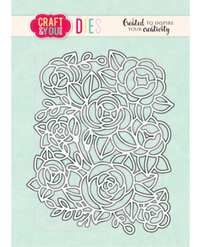 Craft & You Dies Flower Background (CW351) Craft & You Dies Flower Background (CW351)
