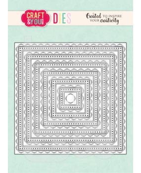 Craft & You Dies Square Decorative Stiches (CW355)