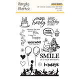 Simple Stories Say Cheese Classic Pooh Birthday Stamps Make A Wish! (24817)