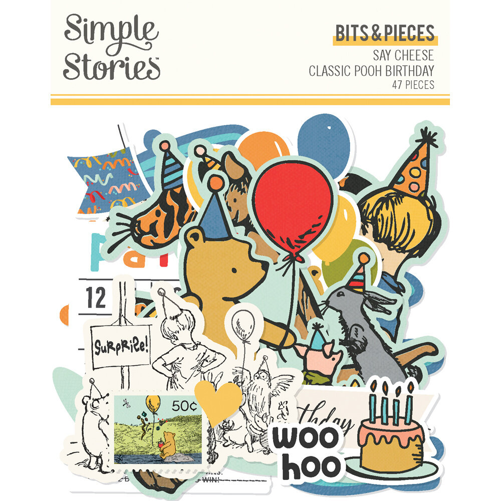 Simple Stories Say Cheese Classic Pooh Birthday Bits & Pieces (24808) Simple Stories Say Cheese Classic Pooh Birthday Bits & Pieces (24808)