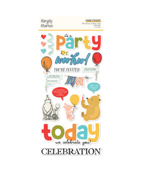 Simple Stories Say Cheese Classic Pooh Birthday Foam Stickers (24811) Simple Stories Say Cheese Classic Pooh Birthday Foam Stickers (24811)