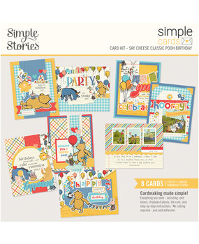 Simple Stories Say Cheese Classic Pooh Birthday Simple Cards Kit (24815) Simple Stories Say Cheese Classic Pooh Birthday Simple Cards Kit (24815)