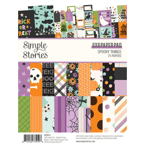 Simple Stories Spooky Things 6x8 Inch Paper Pad (24915)