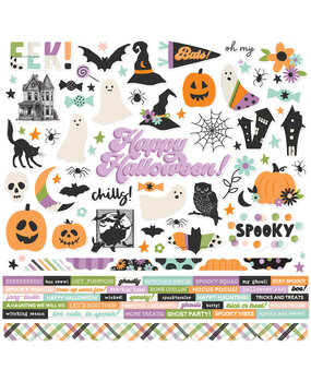Simple Stories Spooky Things Cardstock Stickers (24902)