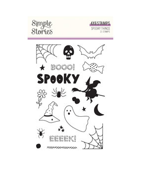 Simple Stories Spooky Things Stamps (24924)