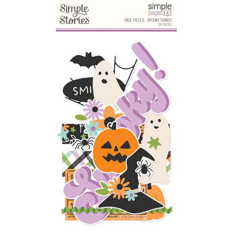 Simple Stories Spooky Things Simple Pages Pieces (24923)