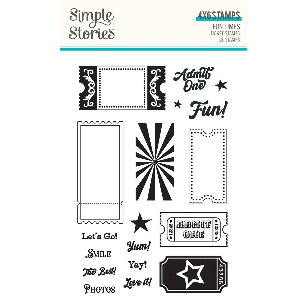 Simple Stories Fun Times Stamps Tickets (25025) Simple Stories Fun Times Stamps Tickets (25025)