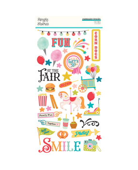 Simple Stories Fun Times 6x12 Inch Chipboard Stickers (25017)