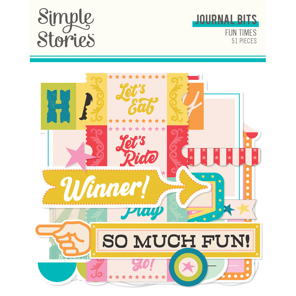 Fun Times Not Simple Stories Fun Times Journal Bits (25019) - Paperpads.nl