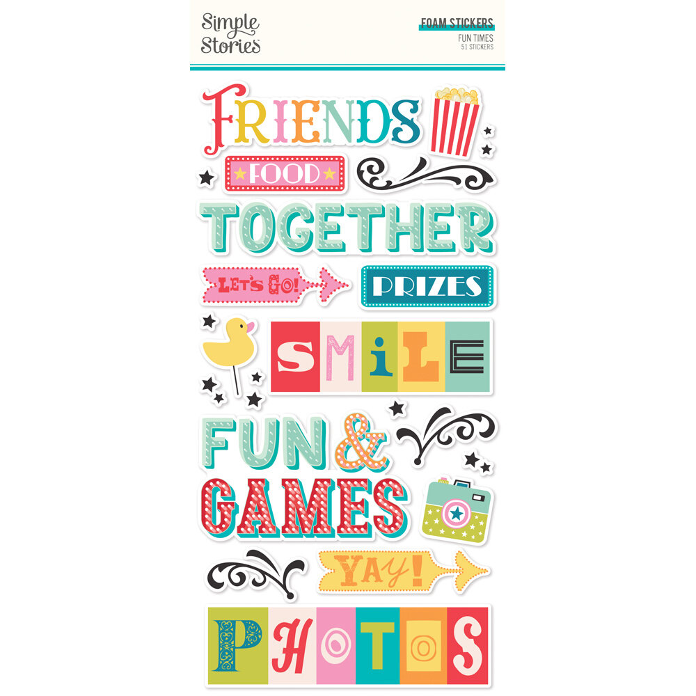 Simple Stories Fun Times Foam Stickers (25021) Simple Stories Fun Times Foam Stickers (25021)