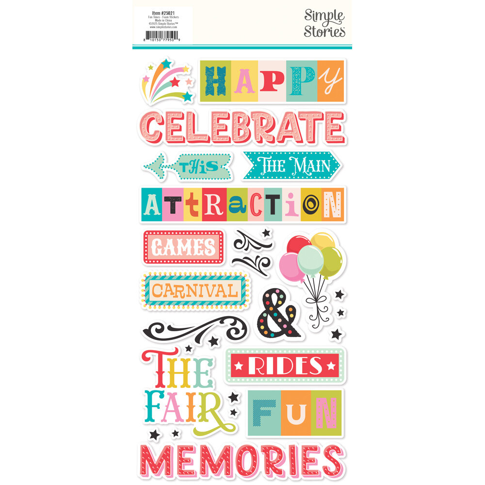 Simple Stories Fun Times Foam Stickers (25021) Simple Stories Fun Times Foam Stickers (25021)