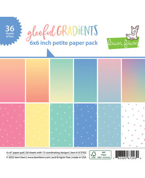 Lawn Fawn Gleeful Gradients 6x6 Inch Paper Pack (LF3762)