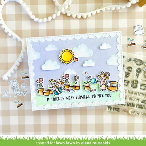 Lawn Fawn Garden Mouse Clear Stamps (LF3364)