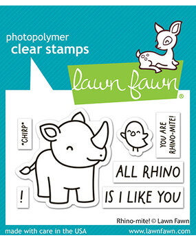 Lawn Fawn Rhino-mite! Clear Stamps (LF3593)