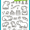 Lawn Fawn Capybaras! Clear Stamps (LF3764) Lawn Fawn Capybaras! Clear Stamps (LF3764)