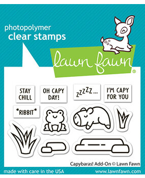 Lawn Fawn Capybaras! Add-On Clear Stamps (LF3767) Lawn Fawn Capybaras! Add-On Clear Stamps (LF3767)
