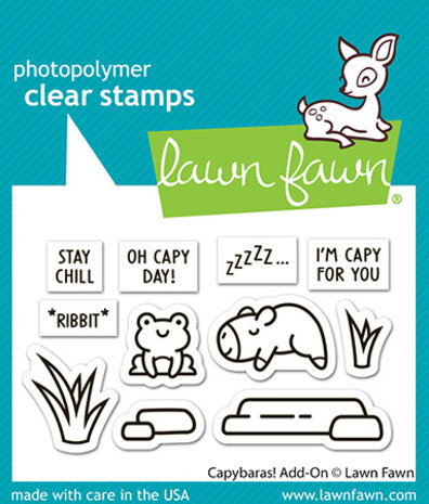 Lawn Fawn Capybaras! Add-On Clear Stamps (LF3767) Lawn Fawn Capybaras! Add-On Clear Stamps (LF3767)