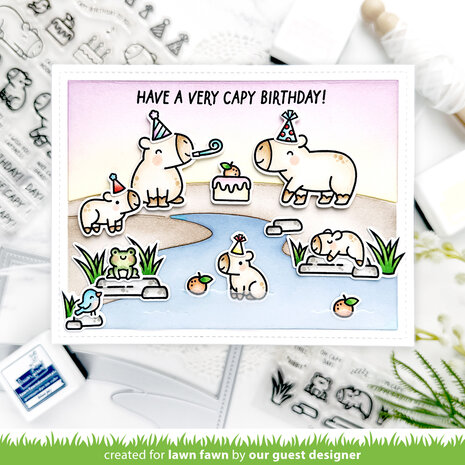 Lawn Fawn Capybaras! Add-On Clear Stamps (LF3767) Lawn Fawn Capybaras! Add-On Clear Stamps (LF3767)