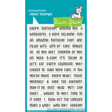 Lawn Fawn Henry's Build-A-Sentiment Birthday Clear Stamps (LF3776)