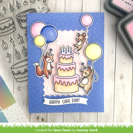 Lawn Fawn Henry's Build-A-Sentiment Birthday Clear Stamps (LF3776)