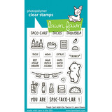 Lawn Fawn Treat Cart Add-On Tacos Clear Stamps (LF3777)