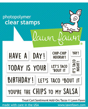 Lawn Fawn Treat Cart Sentiment Add-On Tacos Clear Stamps (LF3780) Lawn Fawn Treat Cart Sentiment Add-On Tacos Clear Stamps (LF3780)
