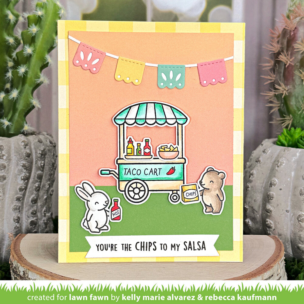 Lawn Fawn Treat Cart Sentiment Add-On Tacos Clear Stamps (LF3780) Lawn Fawn Treat Cart Sentiment Add-On Tacos Clear Stamps (LF3780)