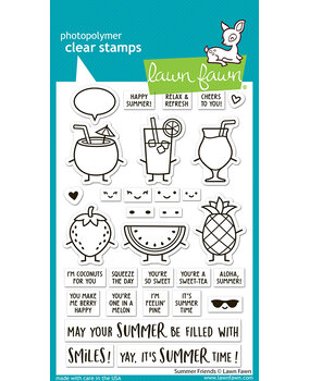 Lawn Fawn Summer Friends Clear Stamps (LF3781) Lawn Fawn Summer Friends Clear Stamps (LF3781)