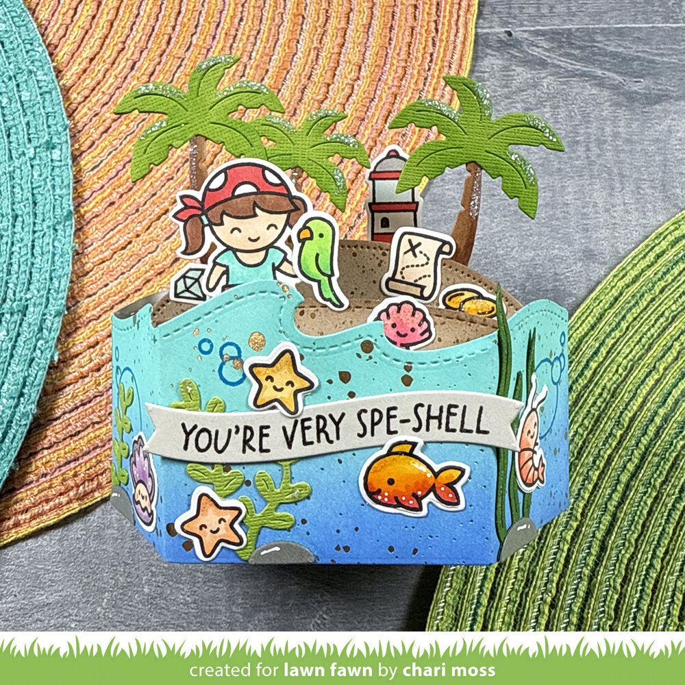 Lawn Fawn Shello Friend Clear Stamps (LF3789)